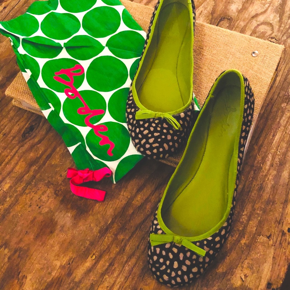 Boden Flats Calf Hair Leather VGUC Size 8.5 (40)